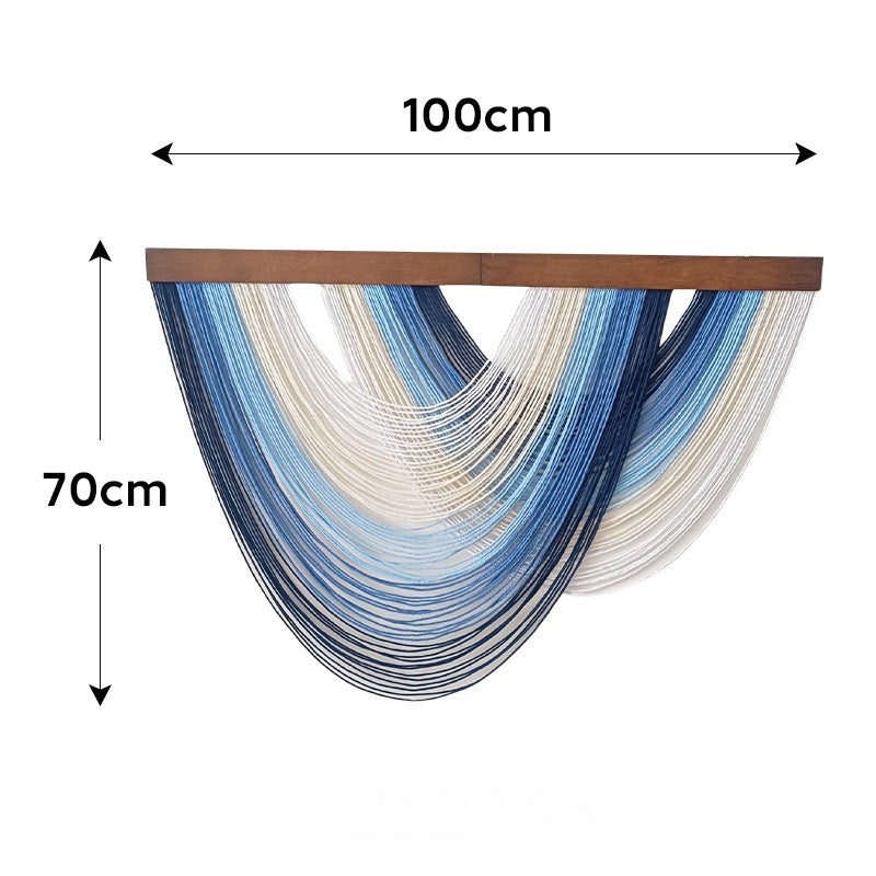 Scandi Handwoven Wall Decor – Modern Living Room Tapestry