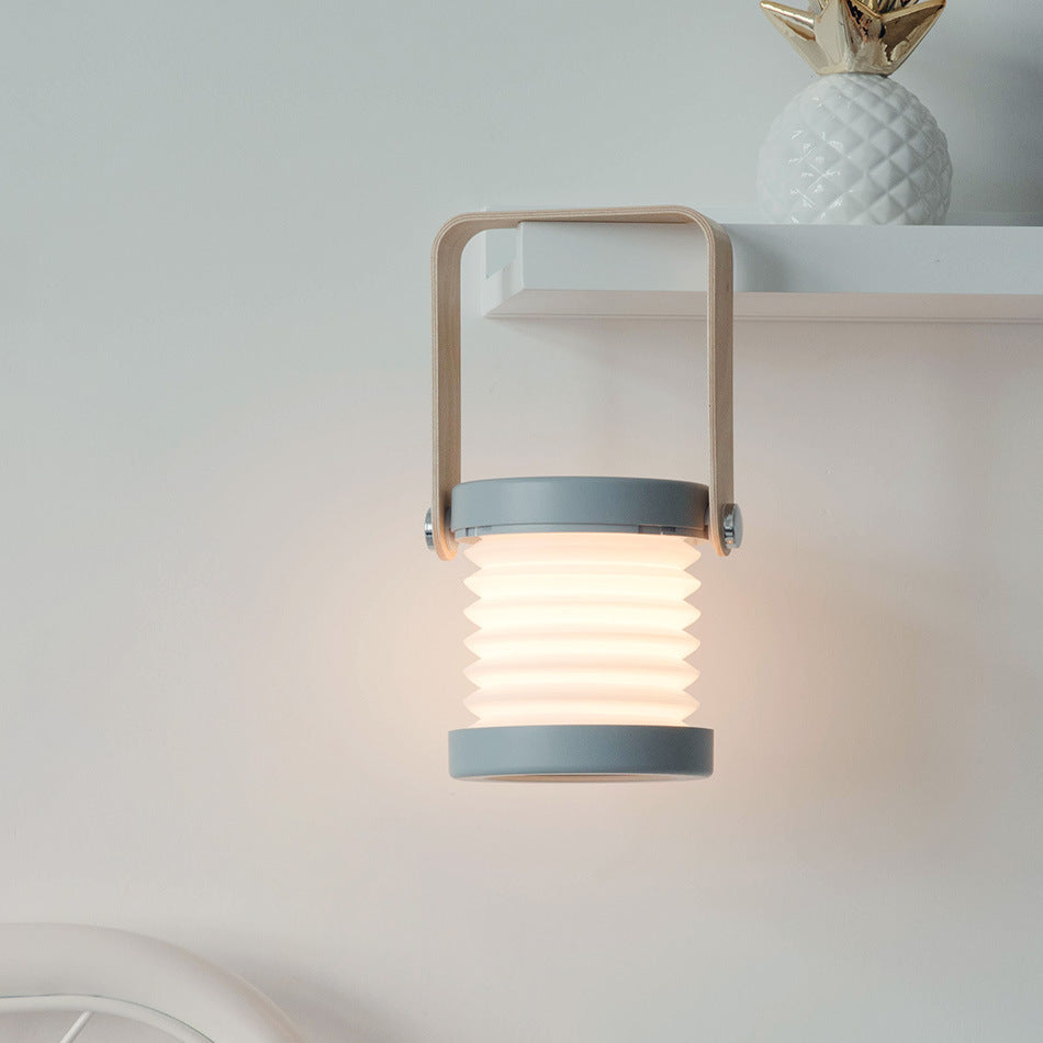 Foldable Touch-Control LED Night Light – USB Rechargeable Portable Reading Lantern Lamp for Home Décor