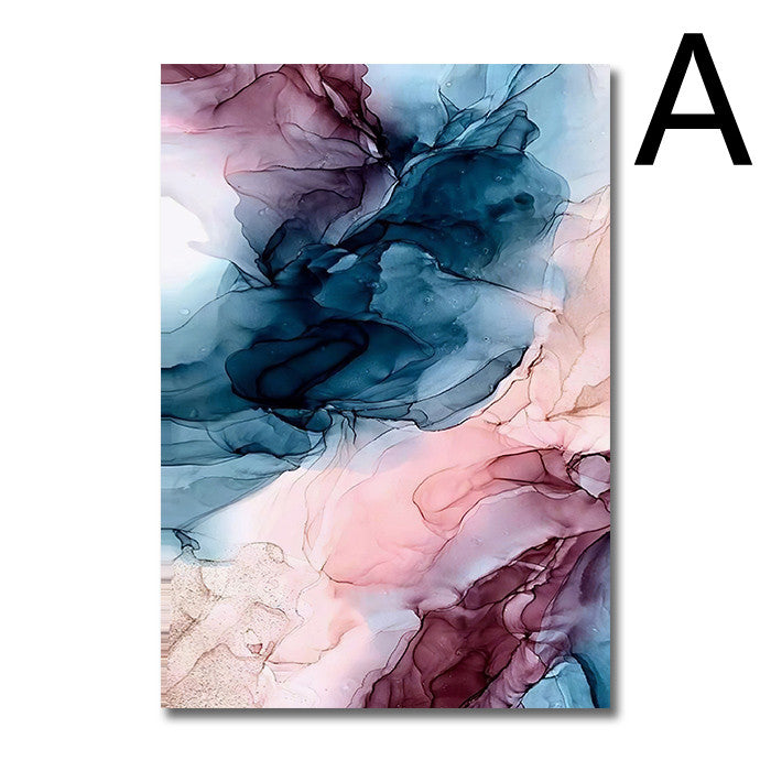 Color Cloud Abstract Canvas – Fashion‑Casual Modern Wall Decor