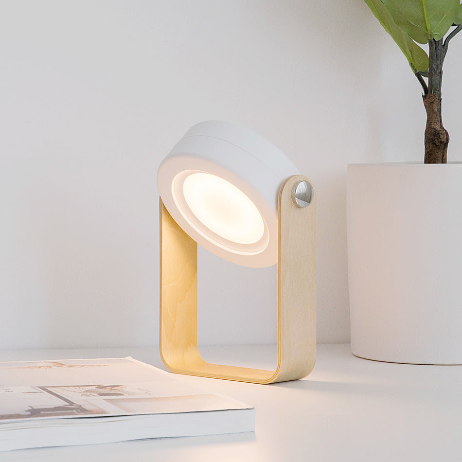 Foldable Touch-Control LED Night Light – USB Rechargeable Portable Reading Lantern Lamp for Home Décor