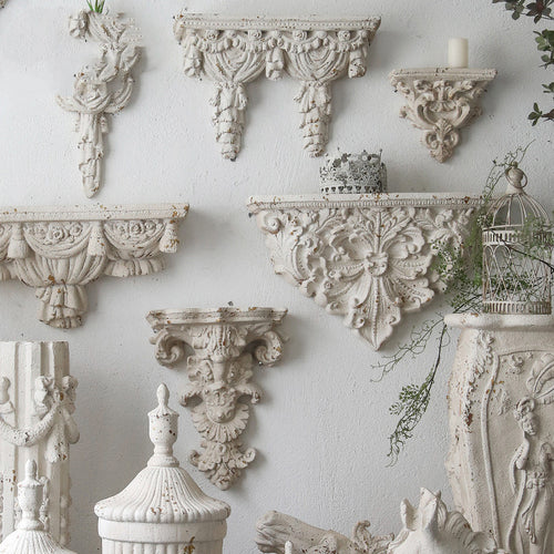 Vintage French Wall Ornament – Oxidised Retro Wall Decor for Living Room