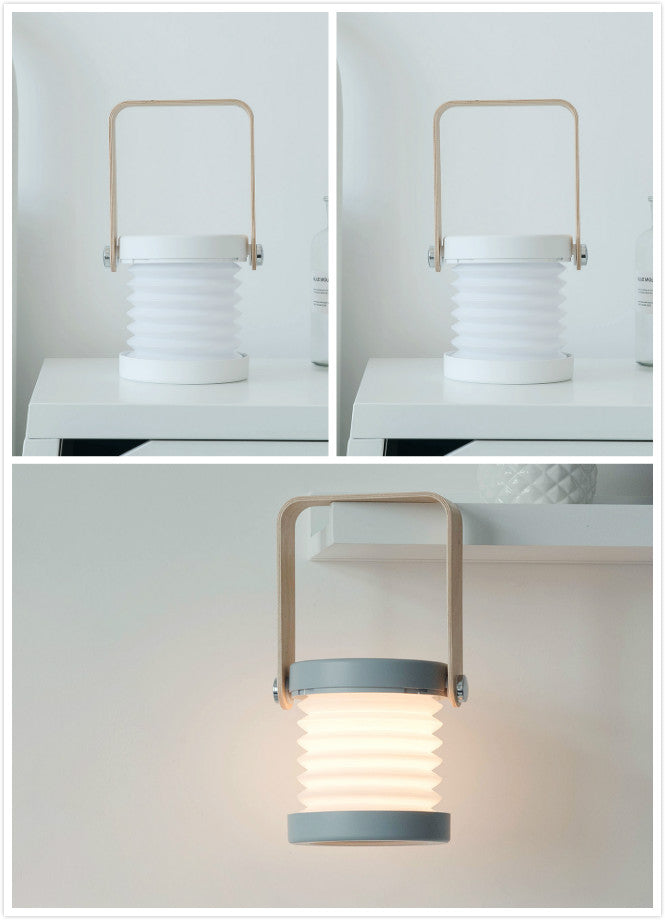 Foldable Touch-Control LED Night Light – USB Rechargeable Portable Reading Lantern Lamp for Home Décor