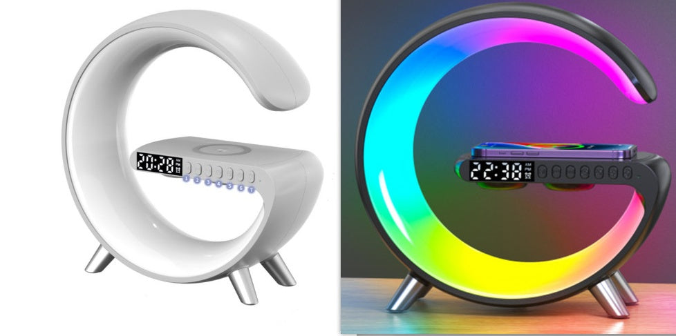 Smart G-Shaped LED Lamp with Speaker, Charger & App Control