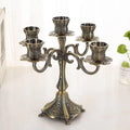 Retro Alloy Candle Holder – Light Luxury Green Antique‑Style Candle Decor