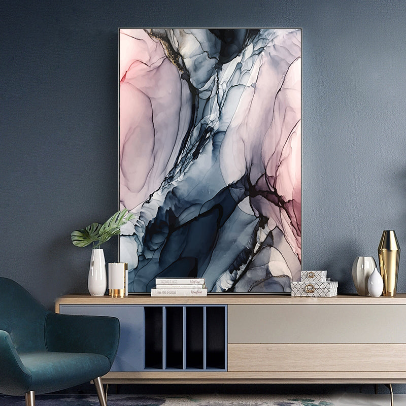 Color Cloud Abstract Canvas – Fashion‑Casual Modern Wall Decor