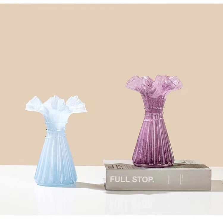 Modern Bubble Glass Vase – Elegant Tabletop Floral Ornament for Stylish Home Décor