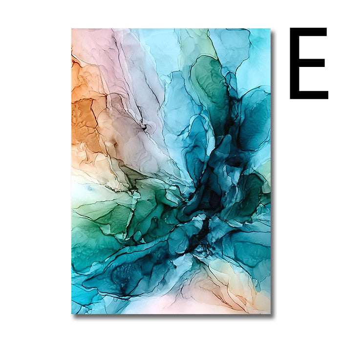 Color Cloud Abstract Canvas – Fashion‑Casual Modern Wall Decor