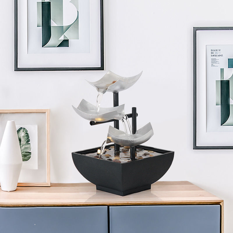 Modern Flowing Water Ornament for Desk and Home Decor