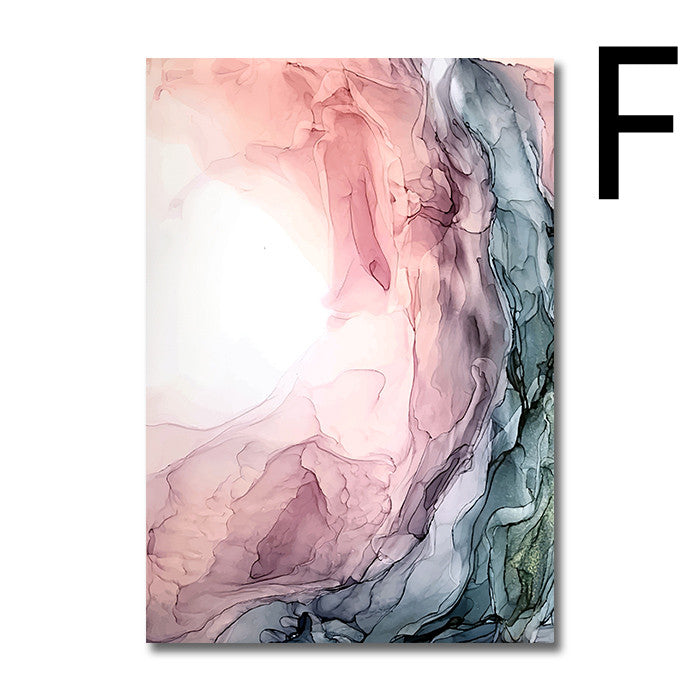 Color Cloud Abstract Canvas – Fashion‑Casual Modern Wall Decor