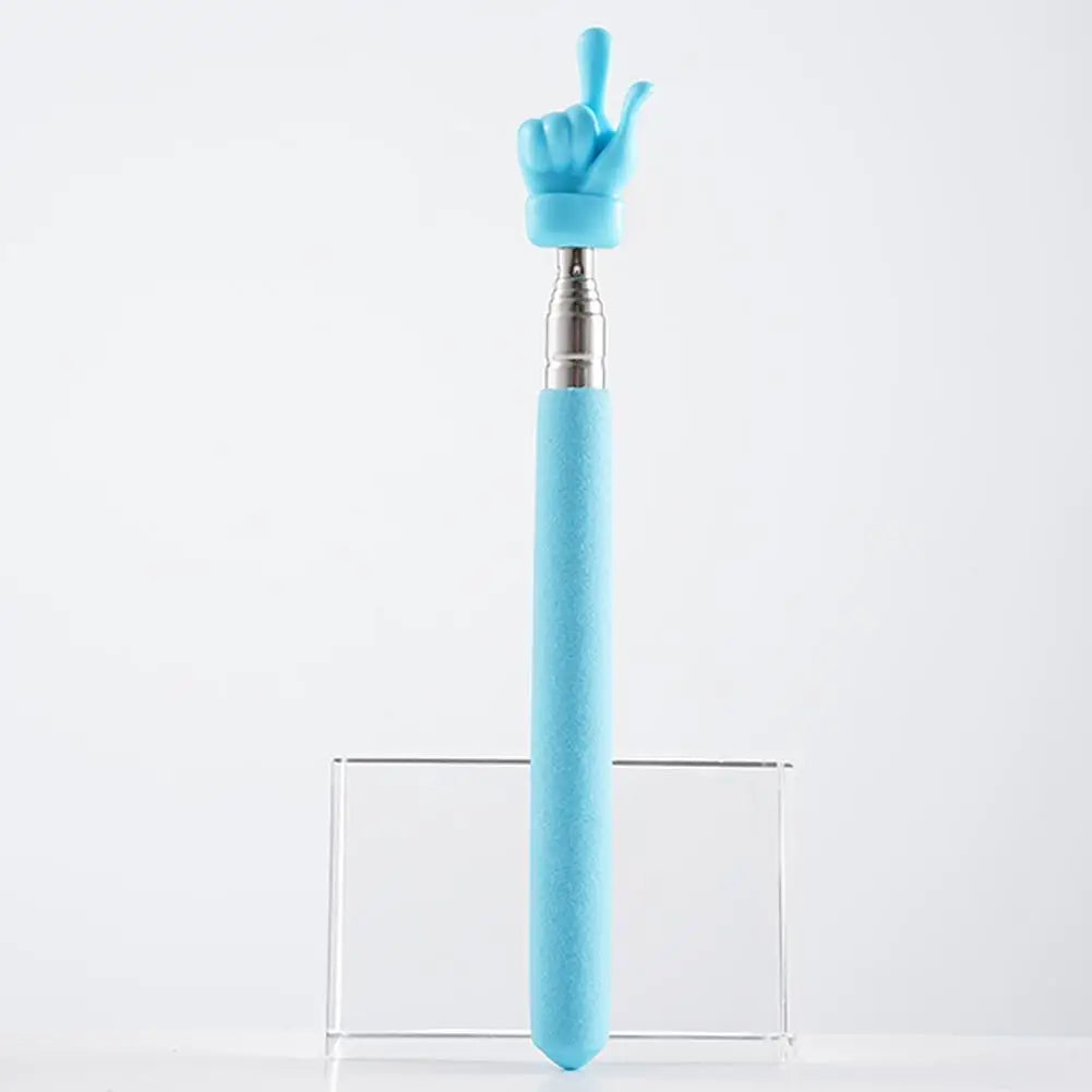 Retractable Teacher Pointer Finger Design StainlessSteel Telescopic School Teaching Pointer Stick Teacher Supplies for Classroom