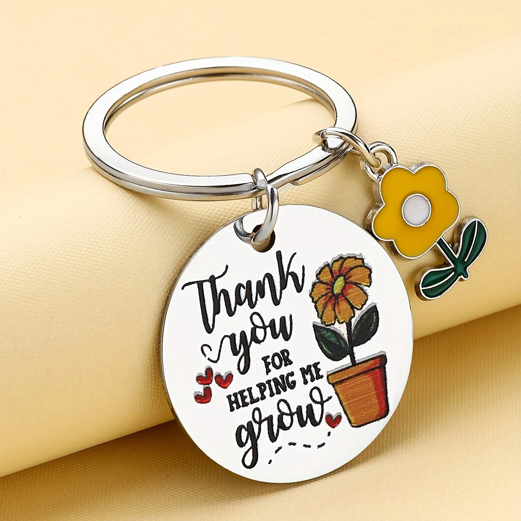 Thank You Keychain for Teacher - Appreciation Gift for Mentor Best Thank You Gift for Family And Friends And Teachers