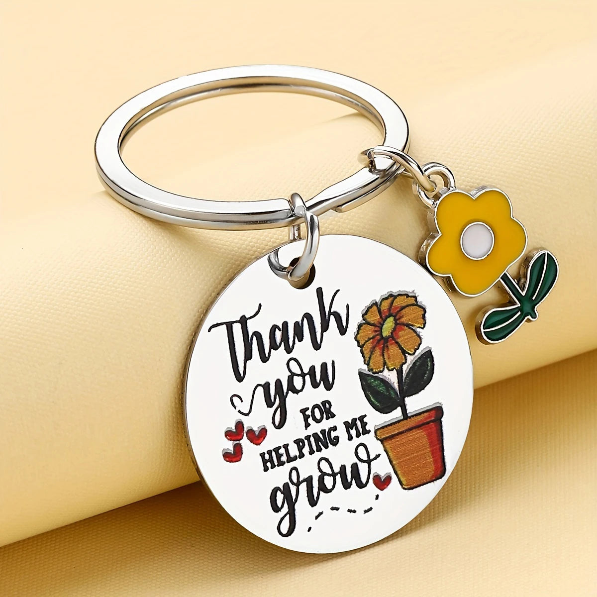 Thank You Keychain for Teacher - Appreciation Gift for Mentor Best Thank You Gift for Family And Friends And Teachers