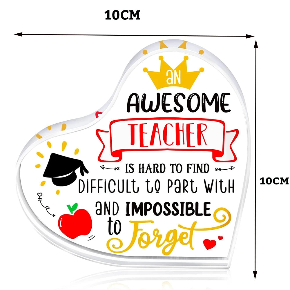 Thank you gift for teachers, birthday gift, New Year's party gift, teacher's office, classroom decoration plaque