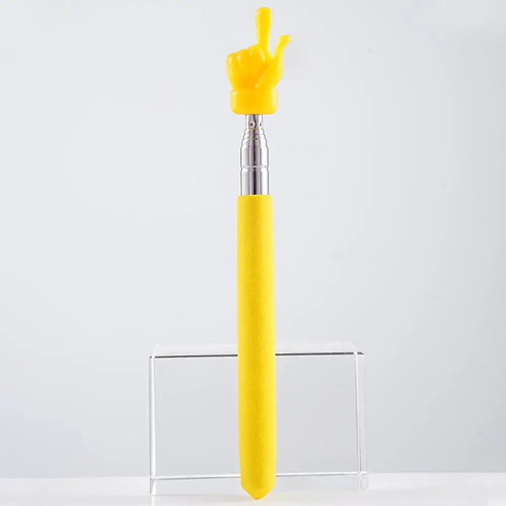 Retractable Teacher Pointer Finger Design StainlessSteel Telescopic School Teaching Pointer Stick Teacher Supplies for Classroom