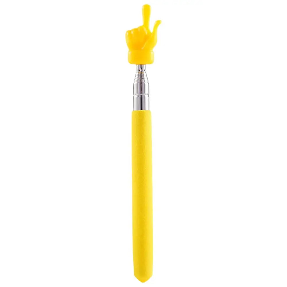 Retractable Teacher Pointer Finger Design StainlessSteel Telescopic School Teaching Pointer Stick Teacher Supplies for Classroom