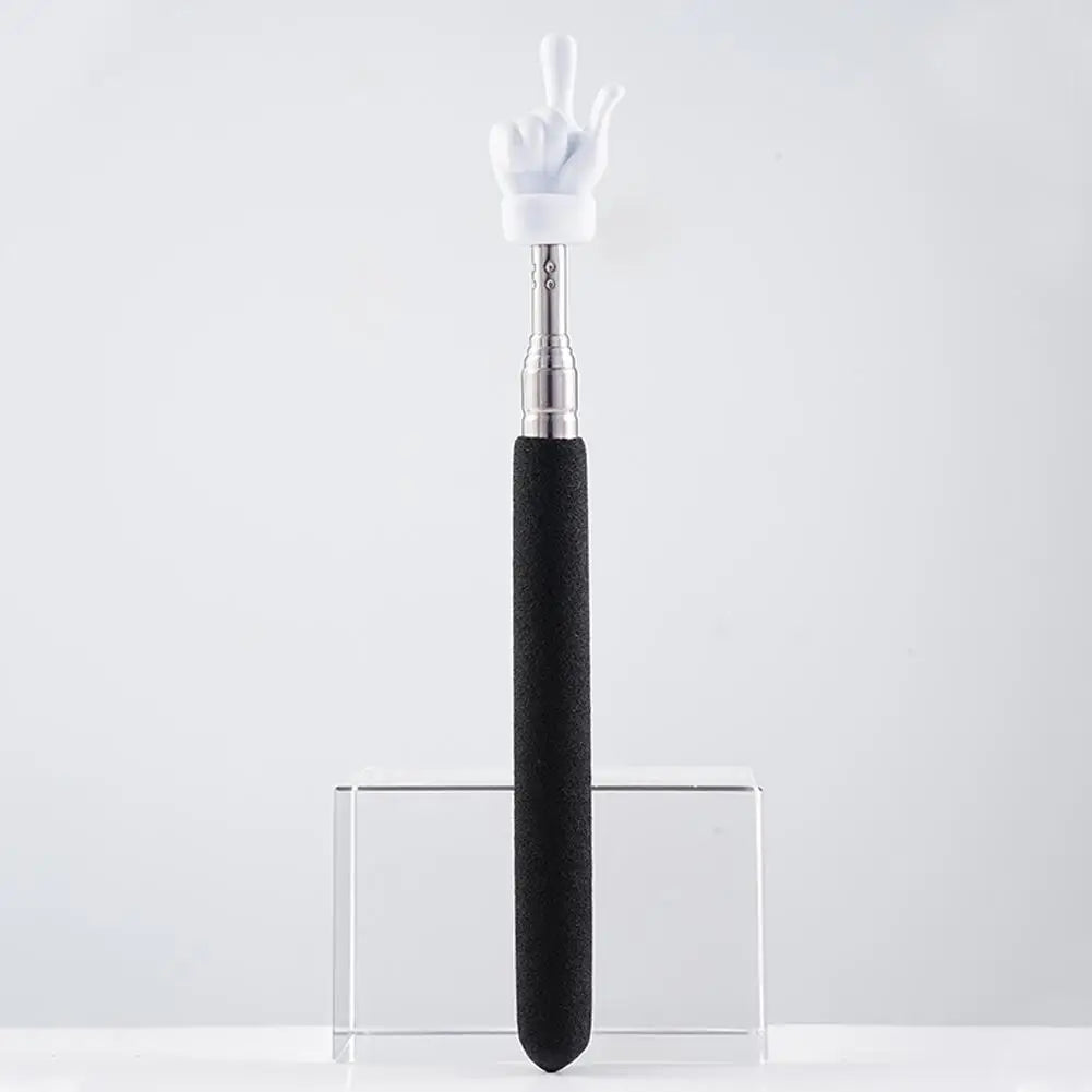 Retractable Teacher Pointer Finger Design StainlessSteel Telescopic School Teaching Pointer Stick Teacher Supplies for Classroom