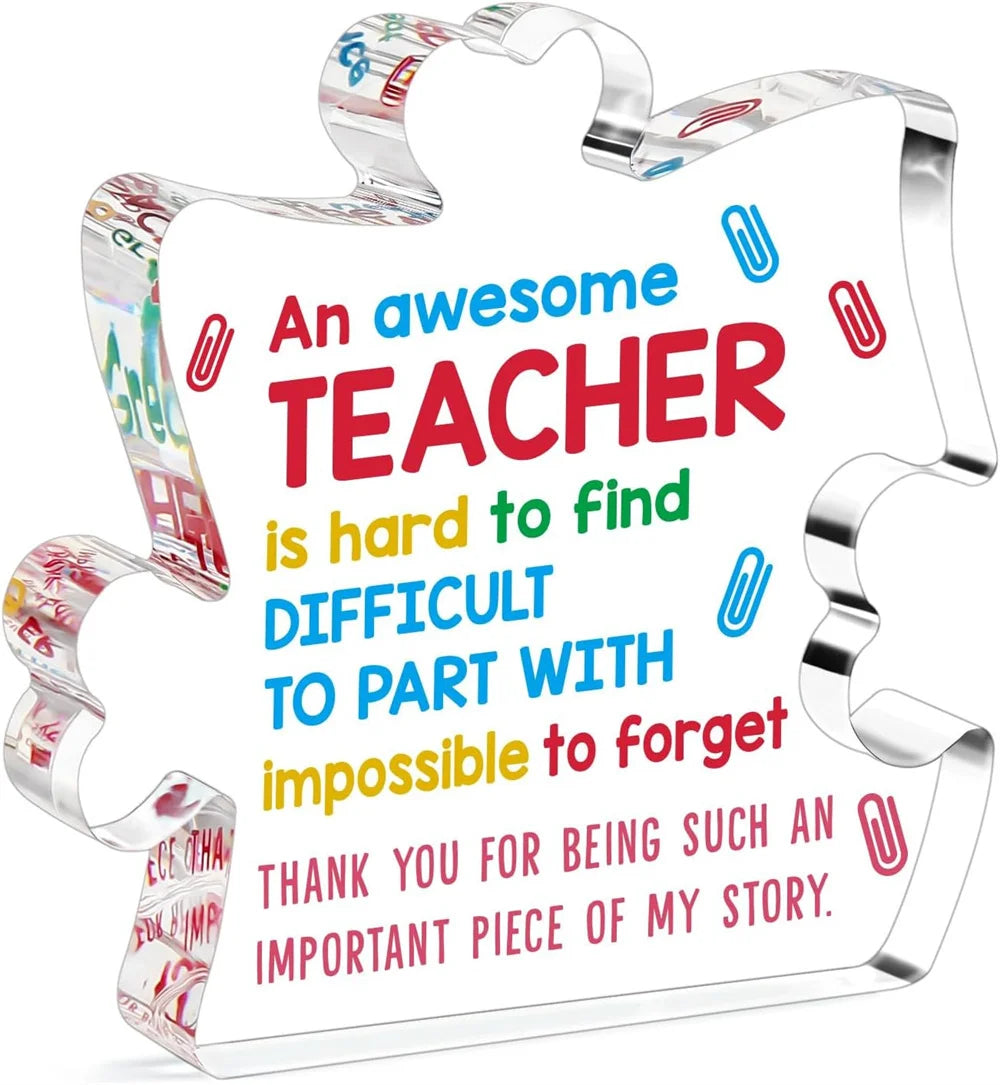 Thank you gift for teachers, birthday gift, New Year's party gift, teacher's office, classroom decoration plaque
