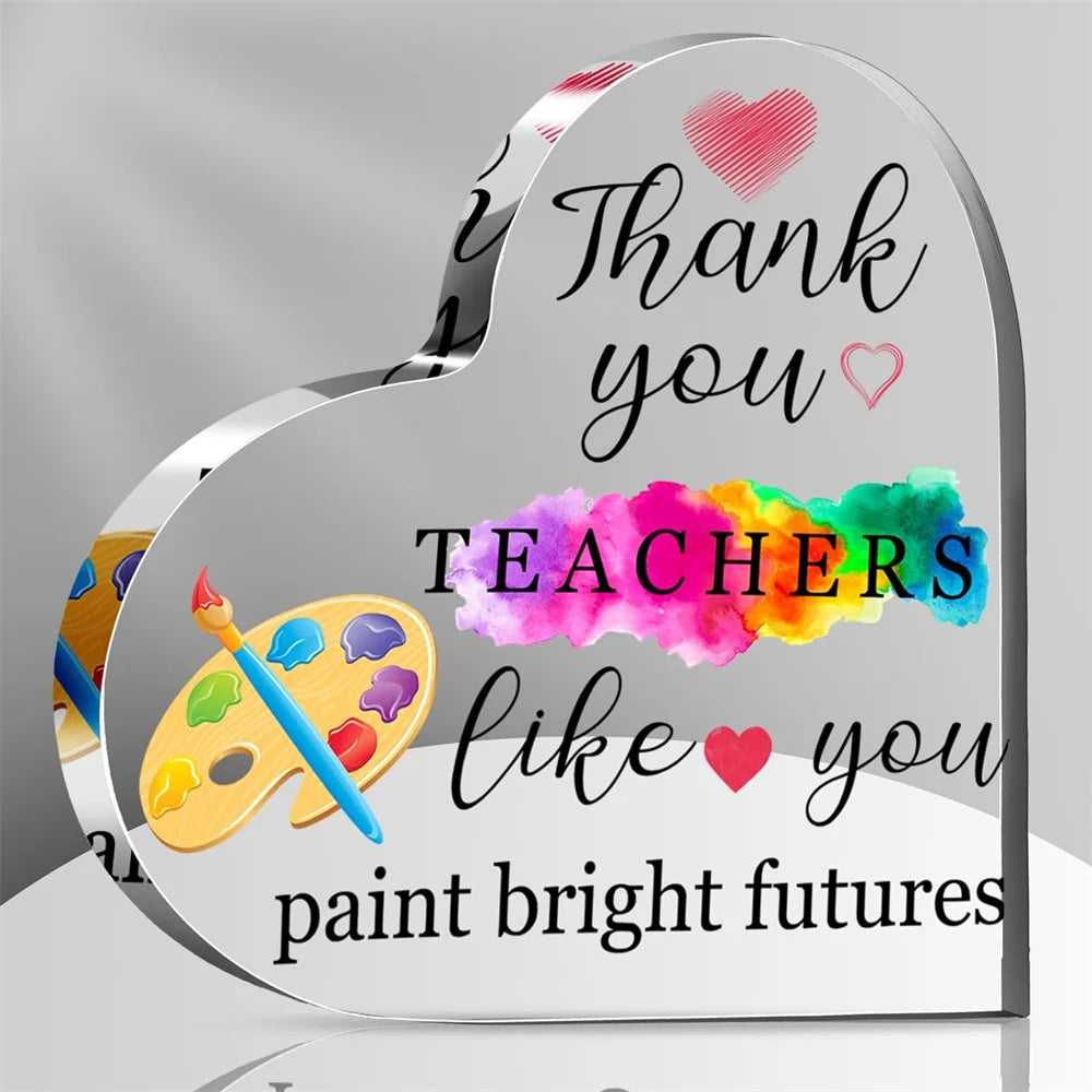 Thank you gift for teachers, birthday gift, New Year's party gift, teacher's office, classroom decoration plaque