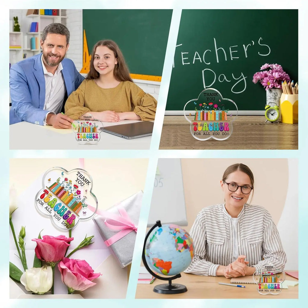 Teacher Appreciation Gifts for Women - Thank You for All You Do Teacher Paperweight Gift Presents for Teachers End of Year Gifts