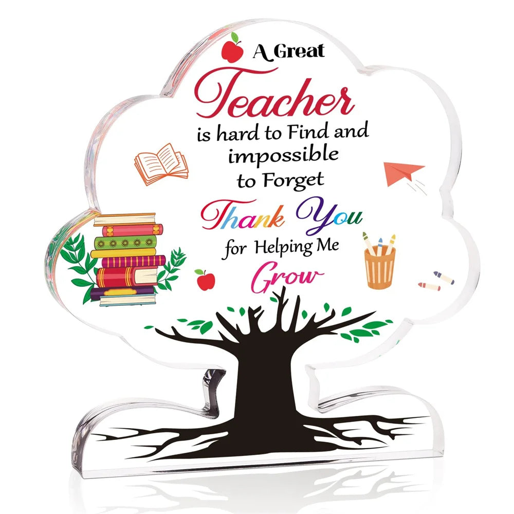 Thank you gift for teachers, birthday gift, New Year's party gift, teacher's office, classroom decoration plaque