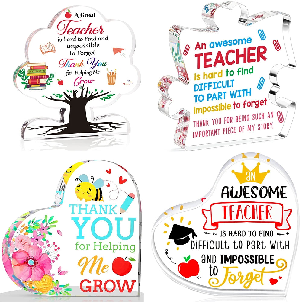 Thank you gift for teachers, birthday gift, New Year's party gift, teacher's office, classroom decoration plaque