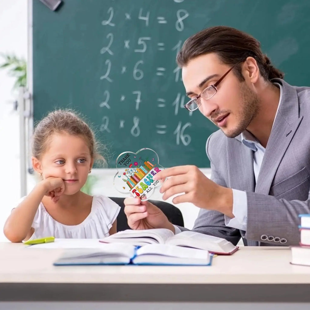 Teacher Appreciation Gifts for Women - Thank You for All You Do Teacher Paperweight Gift Presents for Teachers End of Year Gifts