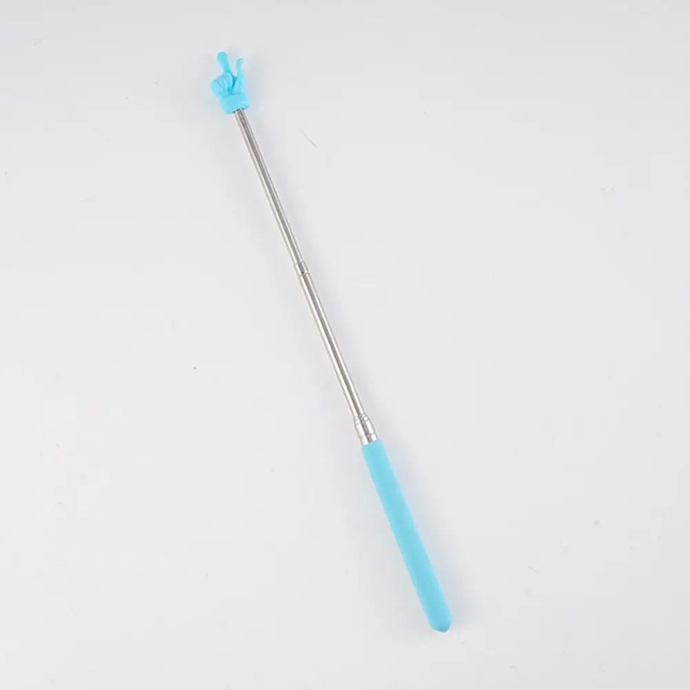 Retractable Teacher Pointer Finger Design StainlessSteel Telescopic School Teaching Pointer Stick Teacher Supplies for Classroom