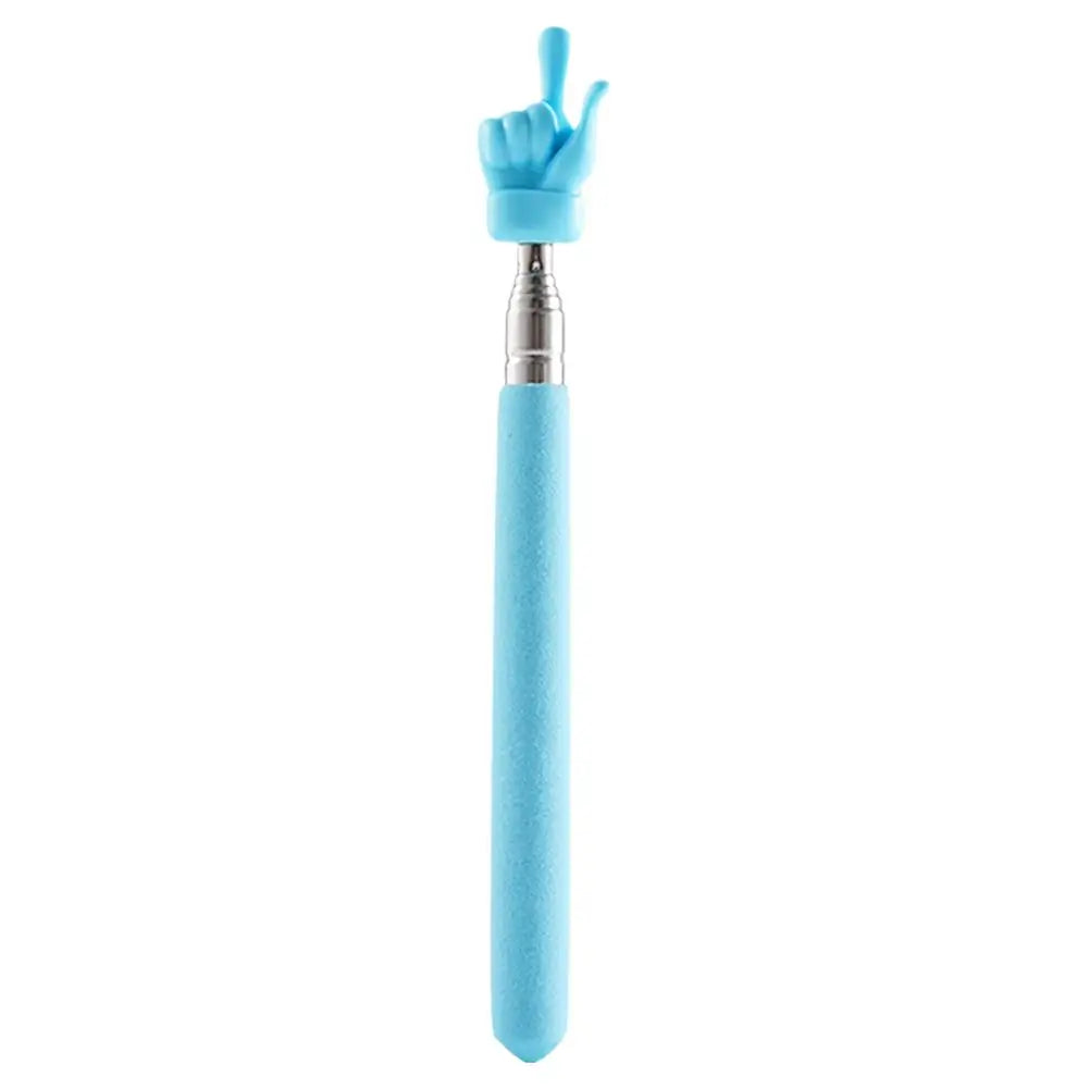 Retractable Teacher Pointer Finger Design StainlessSteel Telescopic School Teaching Pointer Stick Teacher Supplies for Classroom