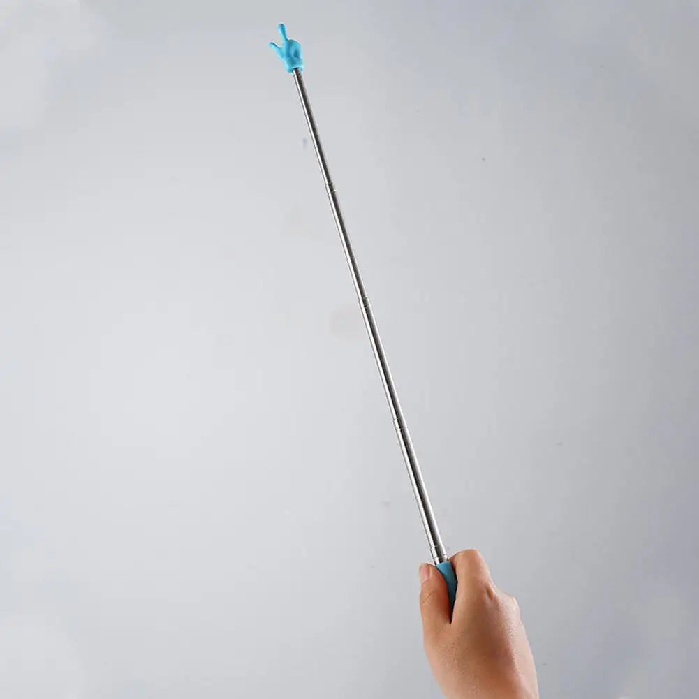 Retractable Teacher Pointer Finger Design StainlessSteel Telescopic School Teaching Pointer Stick Teacher Supplies for Classroom
