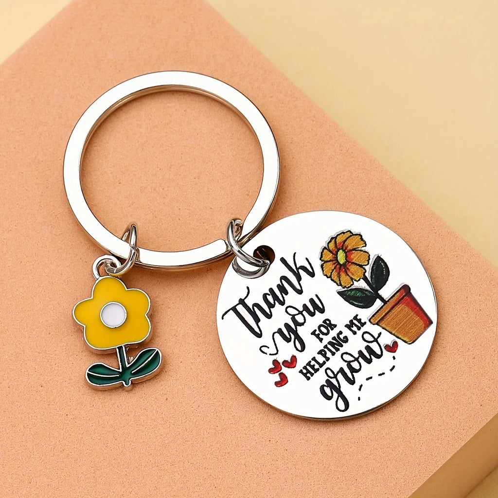 Thank You Keychain for Teacher - Appreciation Gift for Mentor Best Thank You Gift for Family And Friends And Teachers