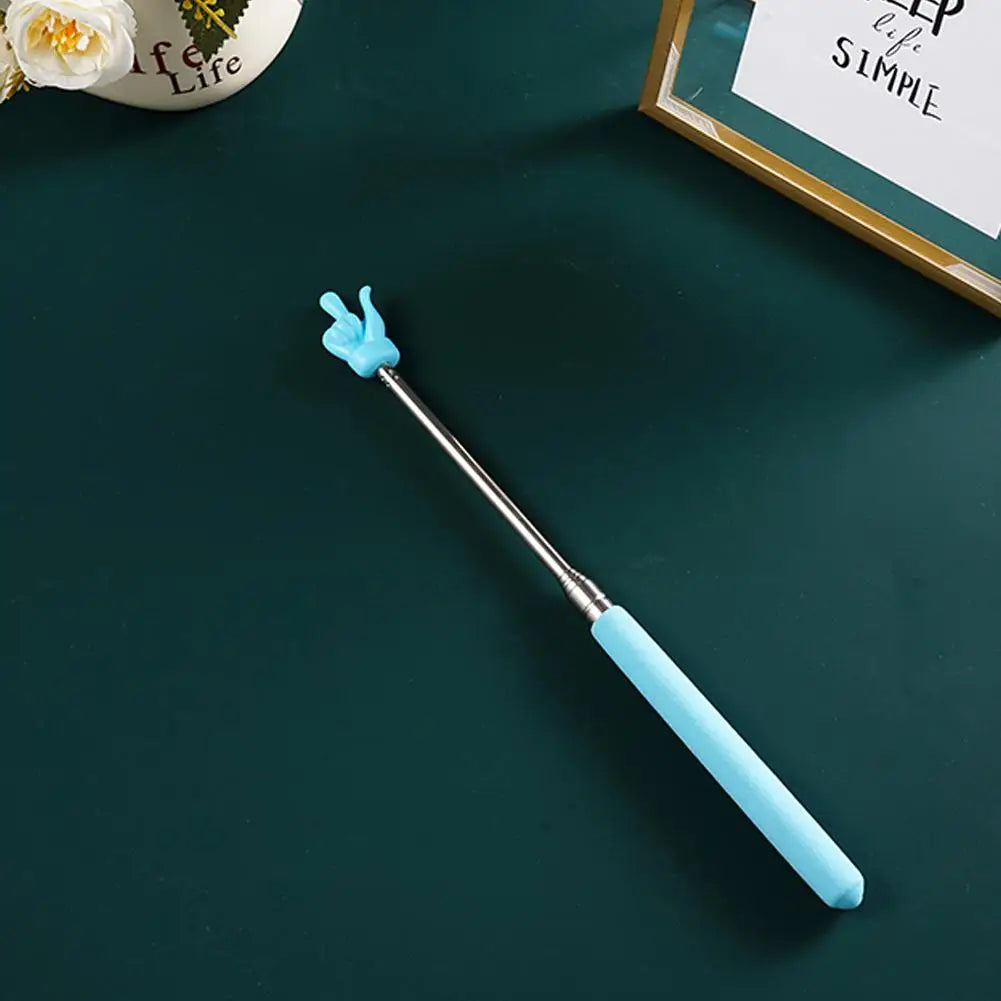 Retractable Teacher Pointer Finger Design StainlessSteel Telescopic School Teaching Pointer Stick Teacher Supplies for Classroom