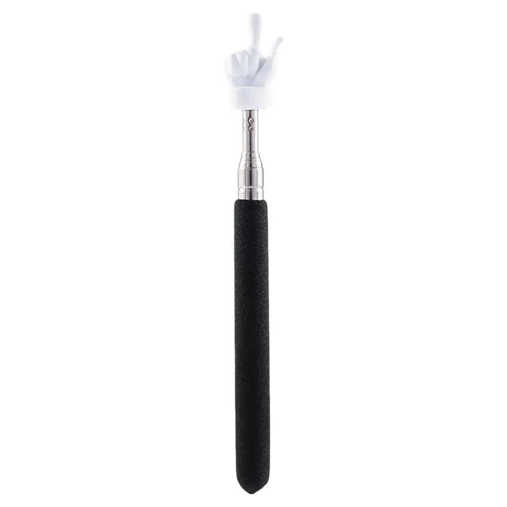 Retractable Teacher Pointer Finger Design StainlessSteel Telescopic School Teaching Pointer Stick Teacher Supplies for Classroom