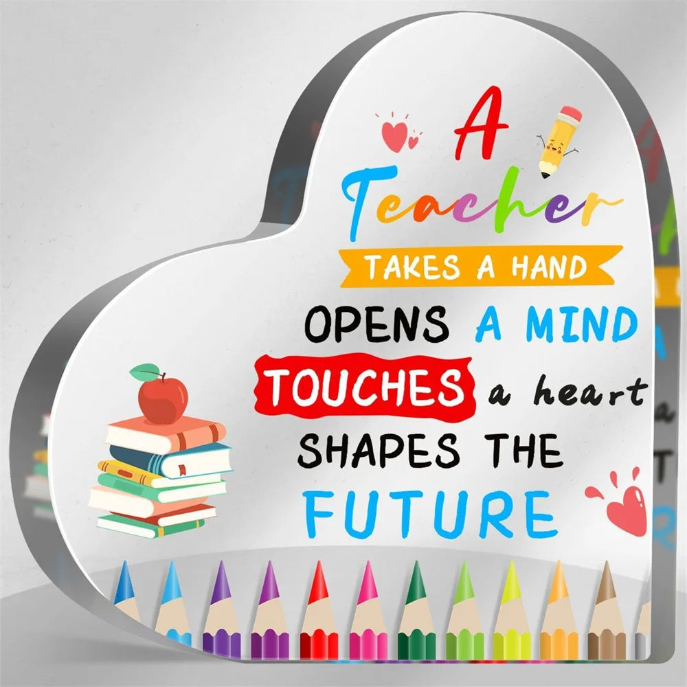 Thank you gift for teachers, birthday gift, New Year's party gift, teacher's office, classroom decoration plaque