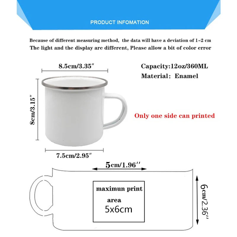 Best Teacher Ever Enamel Mugs Teacher's Day Best Original Teacher's Gift Drink Juice Coffee Cocoa Milk Beer Handle Mug