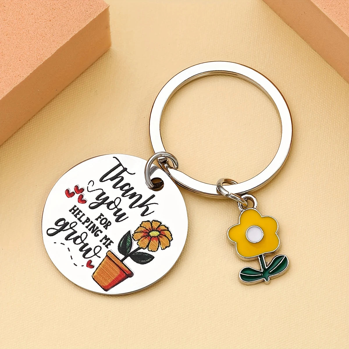 Thank You Keychain for Teacher - Appreciation Gift for Mentor Best Thank You Gift for Family And Friends And Teachers
