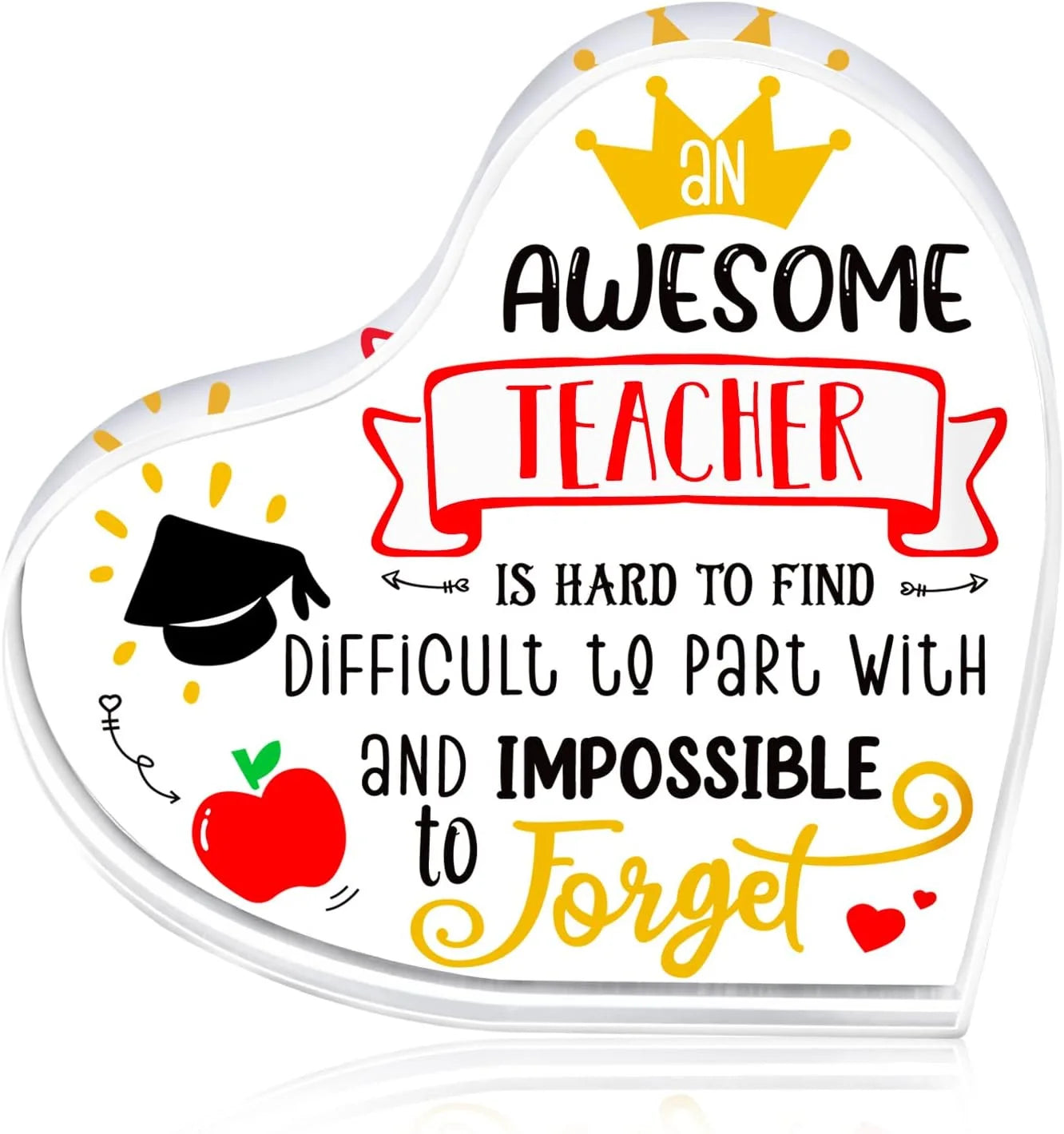 Thank you gift for teachers, birthday gift, New Year's party gift, teacher's office, classroom decoration plaque