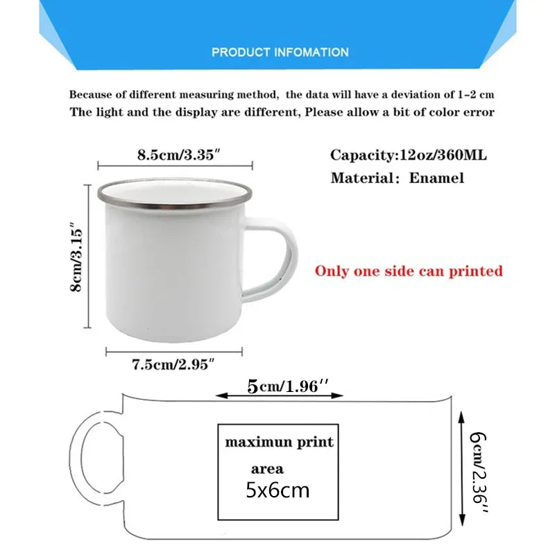 Best Teacher Ever Enamel Mugs Teacher's Day Best Original Teacher's Gift Drink Juice Coffee Cocoa Milk Beer Handle Mug