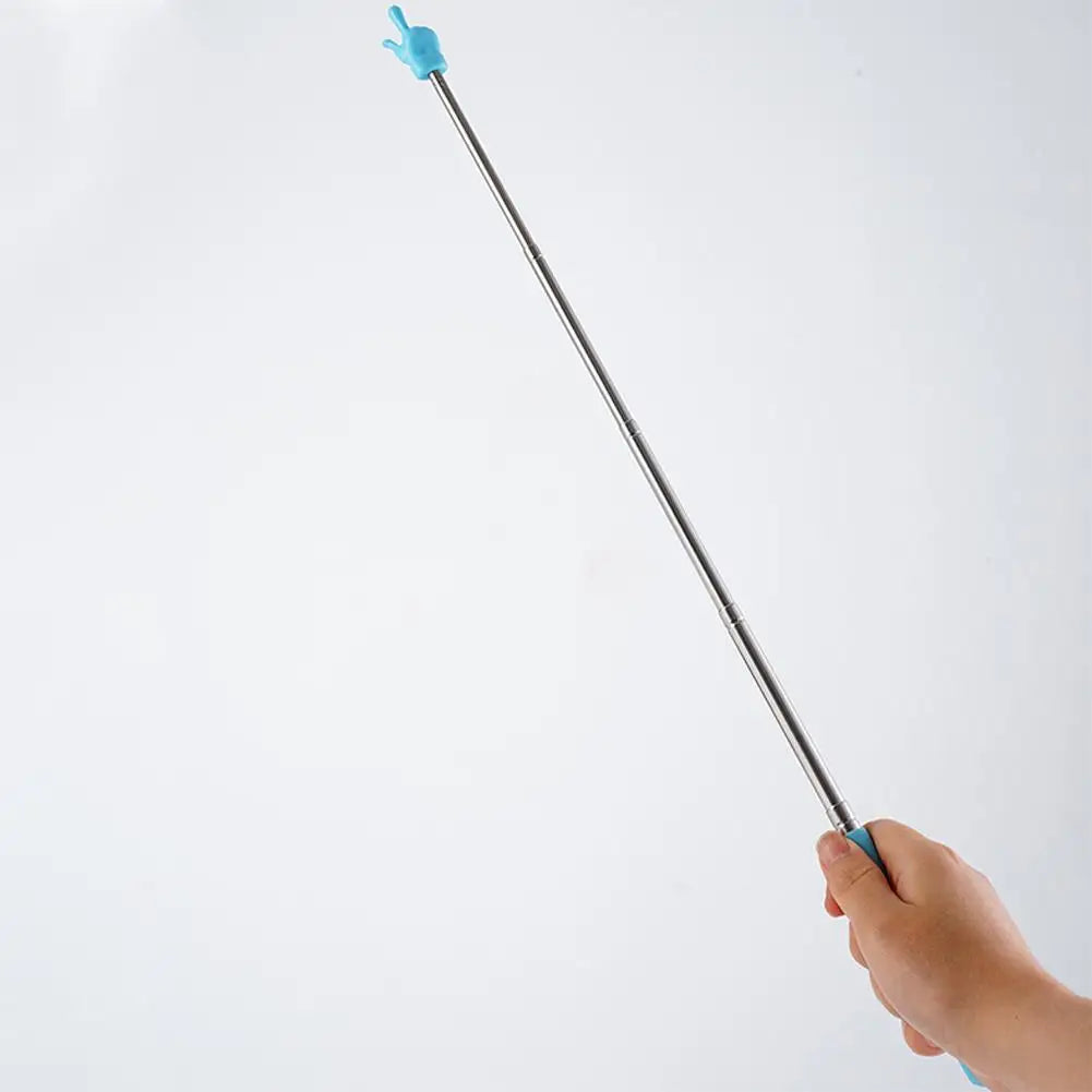 Retractable Teacher Pointer Finger Design StainlessSteel Telescopic School Teaching Pointer Stick Teacher Supplies for Classroom