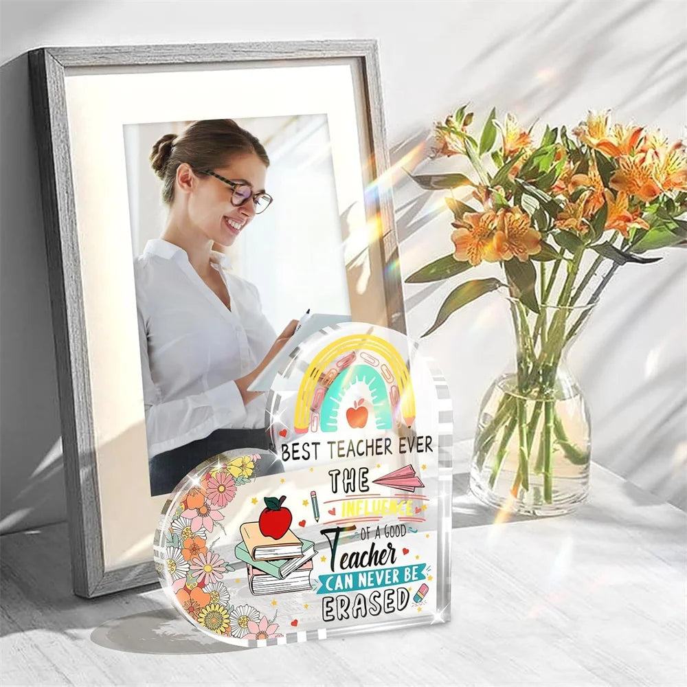 Thank you gift for teachers, birthday gift, New Year's party gift, teacher's office, classroom decoration plaque