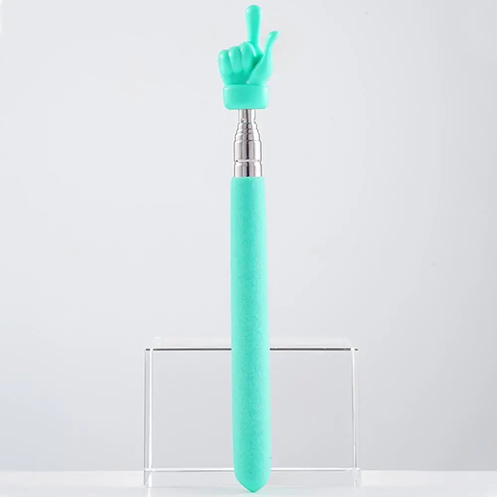 Retractable Teacher Pointer Finger Design StainlessSteel Telescopic School Teaching Pointer Stick Teacher Supplies for Classroom