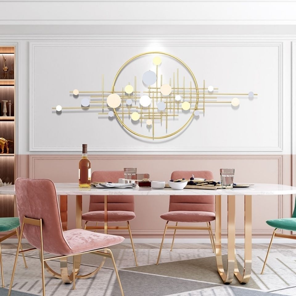 Wrought Iron Wall Art – Light Luxury Living Room Decoration