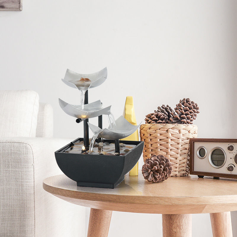 Modern Flowing Water Ornament for Desk and Home Decor