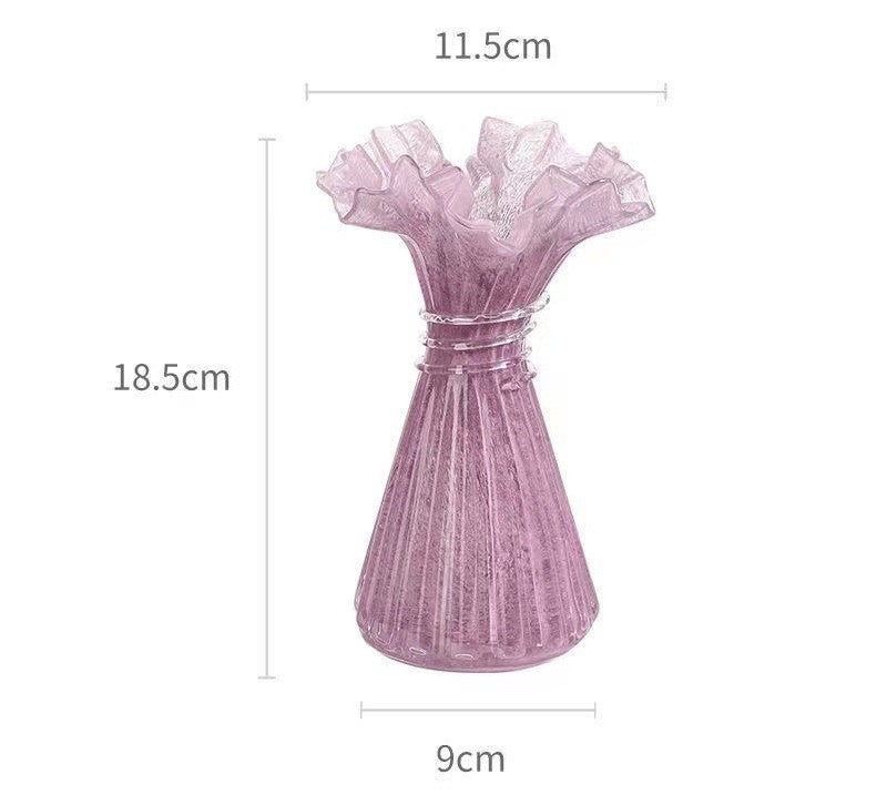 Modern Bubble Glass Vase – Elegant Tabletop Floral Ornament for Stylish Home Décor