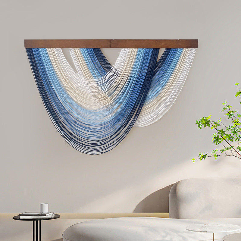Scandi Handwoven Wall Decor – Modern Living Room Tapestry