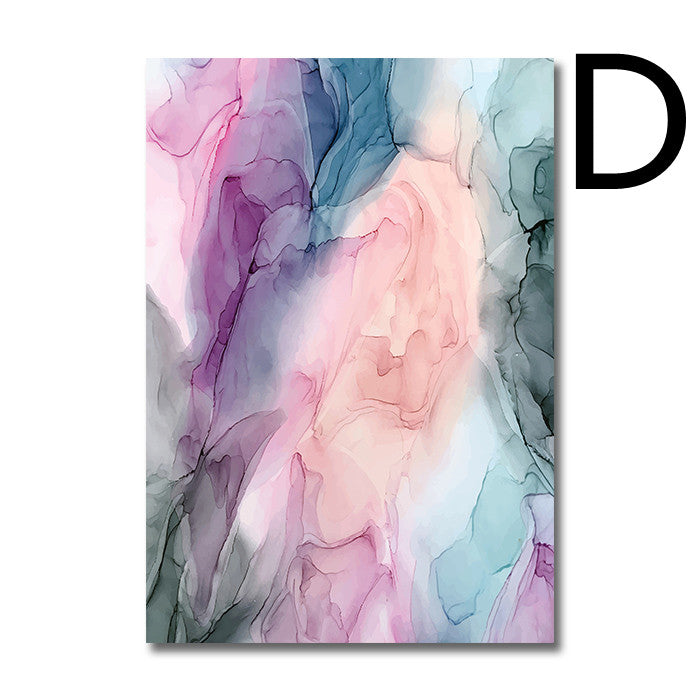 Color Cloud Abstract Canvas – Fashion‑Casual Modern Wall Decor