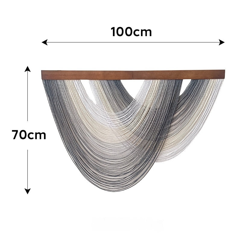 Scandi Handwoven Wall Decor – Modern Living Room Tapestry