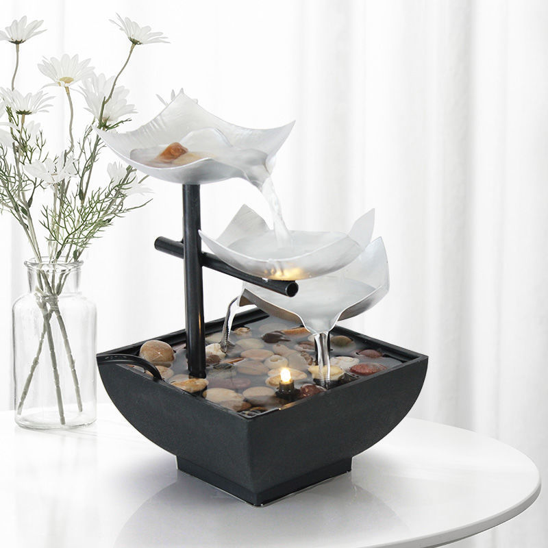 Modern Flowing Water Ornament for Desk and Home Decor
