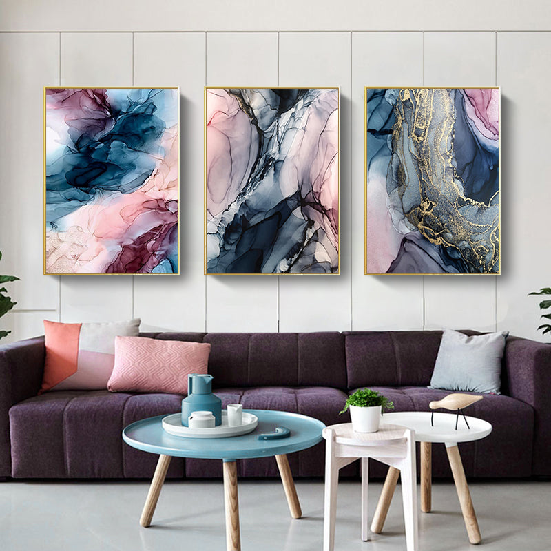 Color Cloud Abstract Canvas – Fashion‑Casual Modern Wall Decor