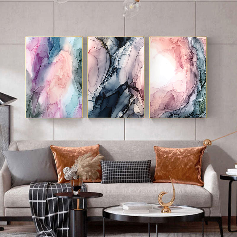 Color Cloud Abstract Canvas – Fashion‑Casual Modern Wall Decor