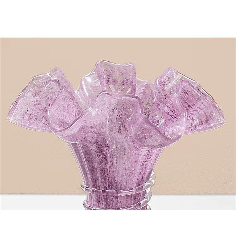 Modern Bubble Glass Vase – Elegant Tabletop Floral Ornament for Stylish Home Décor